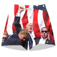 2024 American Flag Donald Trump shorts Trump Election shooting picture Print Return Shorts Boys Beach Pants Small-6XL