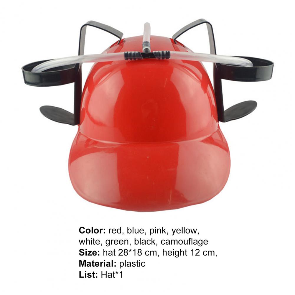Good Beverage Helmet Practical Non-slip Durable Novelty Beer Hat Drinking Holder  Drinks Helmet