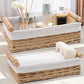 1pc Bathroom and Kitchen  Basket - Small Wicker Organizer for Countertops - Round Paper Rope Butter Butter container ceramic