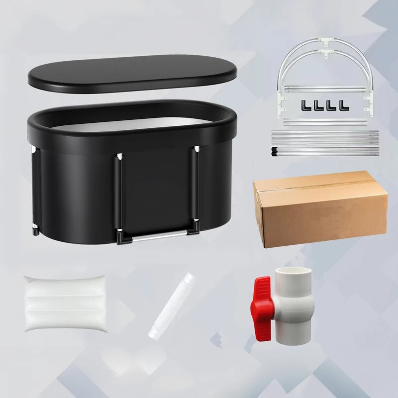 Foldable Ice Bath Tub for Athletes Multiple Layered Portable Outdoor Cold Plunge Tub for Recovery,Cold Plunge for Family