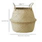 Wicker  Basket Flower Baskets Laundry  Decorative Basket Rattan Flower Pot Garden Planters Household Organizer Foldable basket