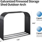 Newly Launched Heavy-Duty Metal Wood Storage Shed Indoor Outdoor Use Iron Rack for Logs Fireplace Fire Stacking Racks Shelves