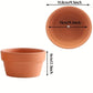 4pcs, Terracotta Flower Pots 4.5""x2.3"" - Clay Planter with Drainage Hole for Cactus and Succulents - Ideal for Plants