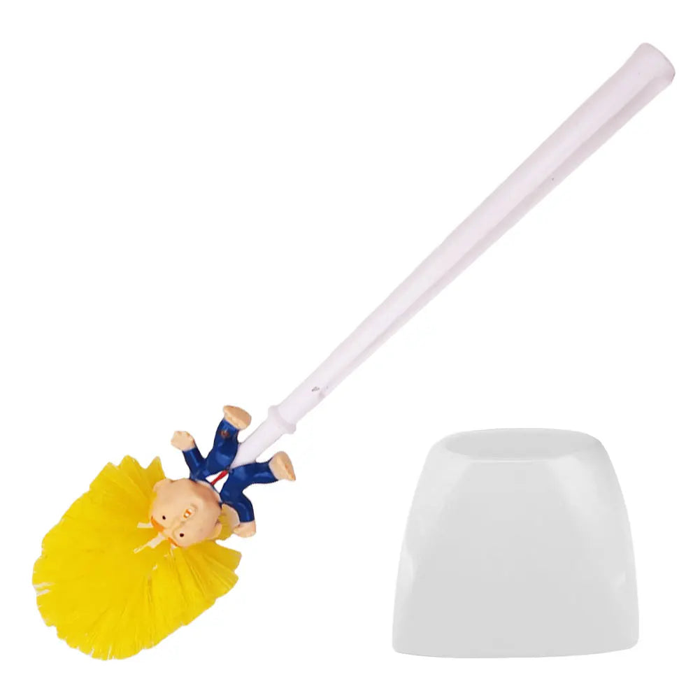 Donald Trump Bathroom Cleaning Brush Funny Trump Toilet Cleaning Brush Novelty Gifts Toilet Bowl Brush Bathroom Cleaning Tools