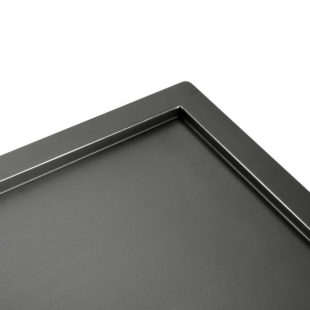 Kitchen Sink 100X45CM Stainless Steel Basin Double Bowl Black