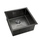Kitchen Sink 51X45CM Stainless Steel Basin Single Bowl Black
