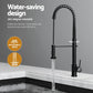 Stainless Steel Sink 70x45CM With Pull Out Mixer Tap Kitchen Basin Single Bowl Black