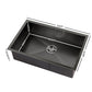 Kitchen Sink 70X45CM Stainless Steel Basin Single Bowl Black