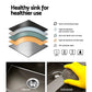 Kitchen Sink 75X45CM Stainless Steel Basin Single Bowl Black