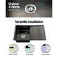 Kitchen Sink 75X45CM Stainless Steel Basin Single Bowl Black