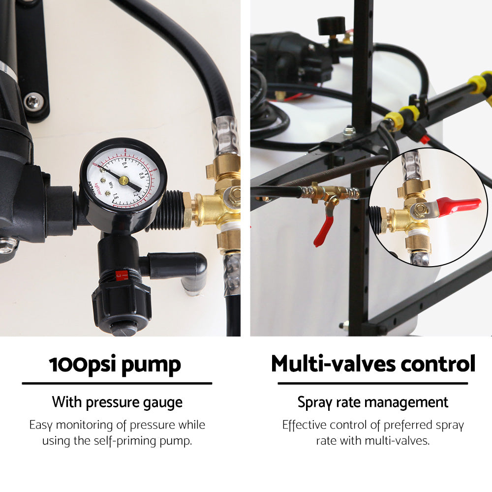 Weed Sprayer 100L Trailer 3M Boom Garden Spray
