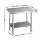 Stainless Steel Kitchen Benches Work Bench 910x610mm 430