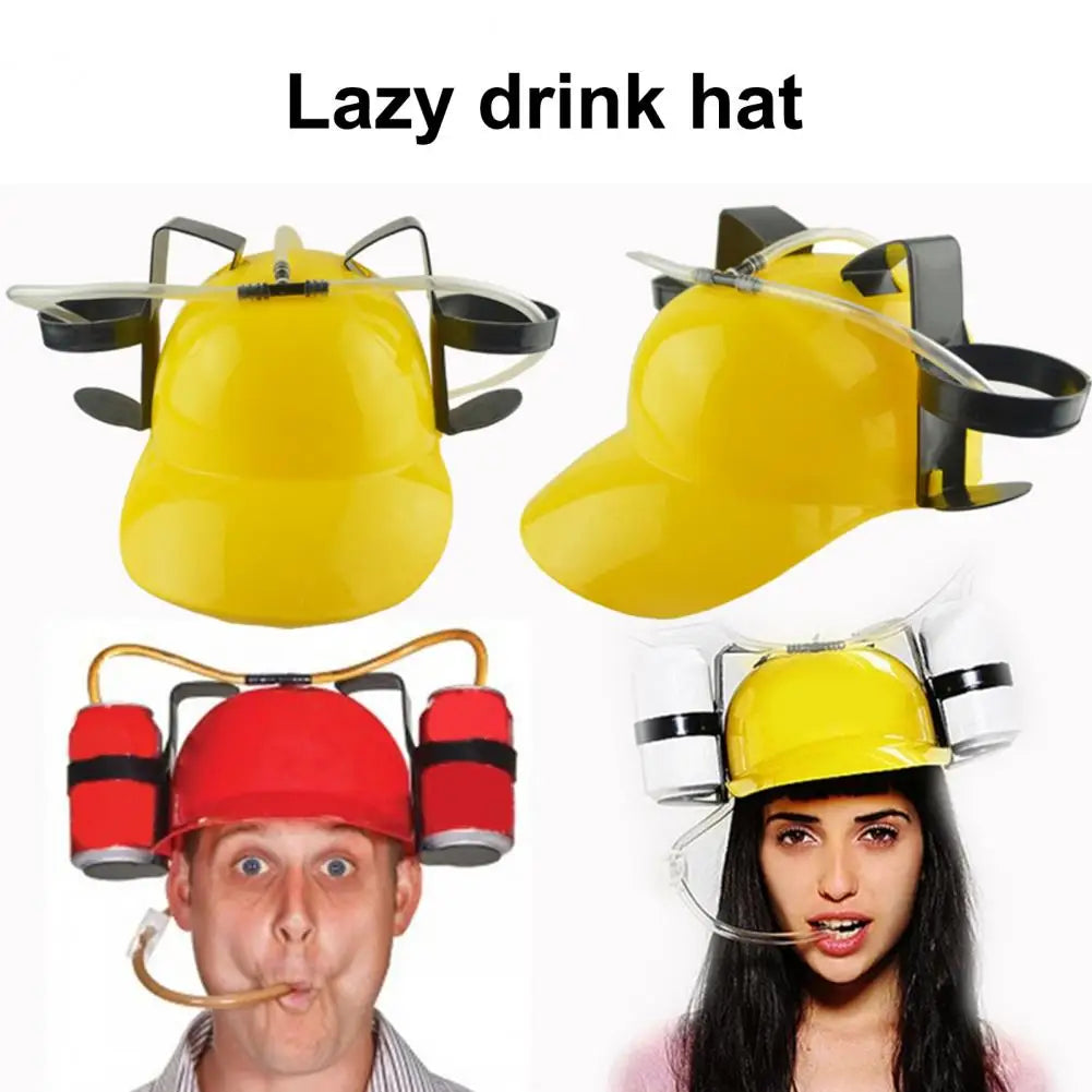 Good Beverage Helmet Practical Non-slip Durable Novelty Beer Hat Drinking Holder  Drinks Helmet