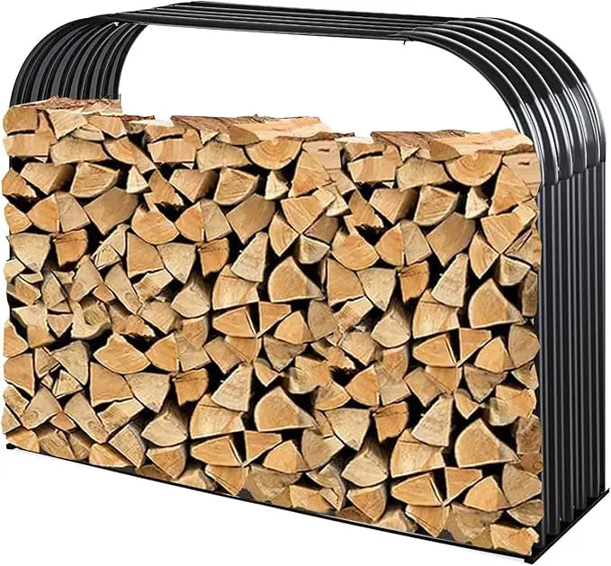 Newly Launched Heavy-Duty Metal Wood Storage Shed Indoor Outdoor Use Iron Rack for Logs Fireplace Fire Stacking Racks Shelves