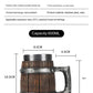 Hot-selling Wooden Barrel Beer mug , Large-capacity  Coffee mug Water bottle ,Handmade Oak with stainless steel