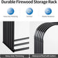 Newly Launched Heavy-Duty Metal Wood Storage Shed Indoor Outdoor Use Iron Rack for Logs Fireplace Fire Stacking Racks Shelves