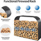 Newly Launched Heavy-Duty Metal Wood Storage Shed Indoor Outdoor Use Iron Rack for Logs Fireplace Fire Stacking Racks Shelves