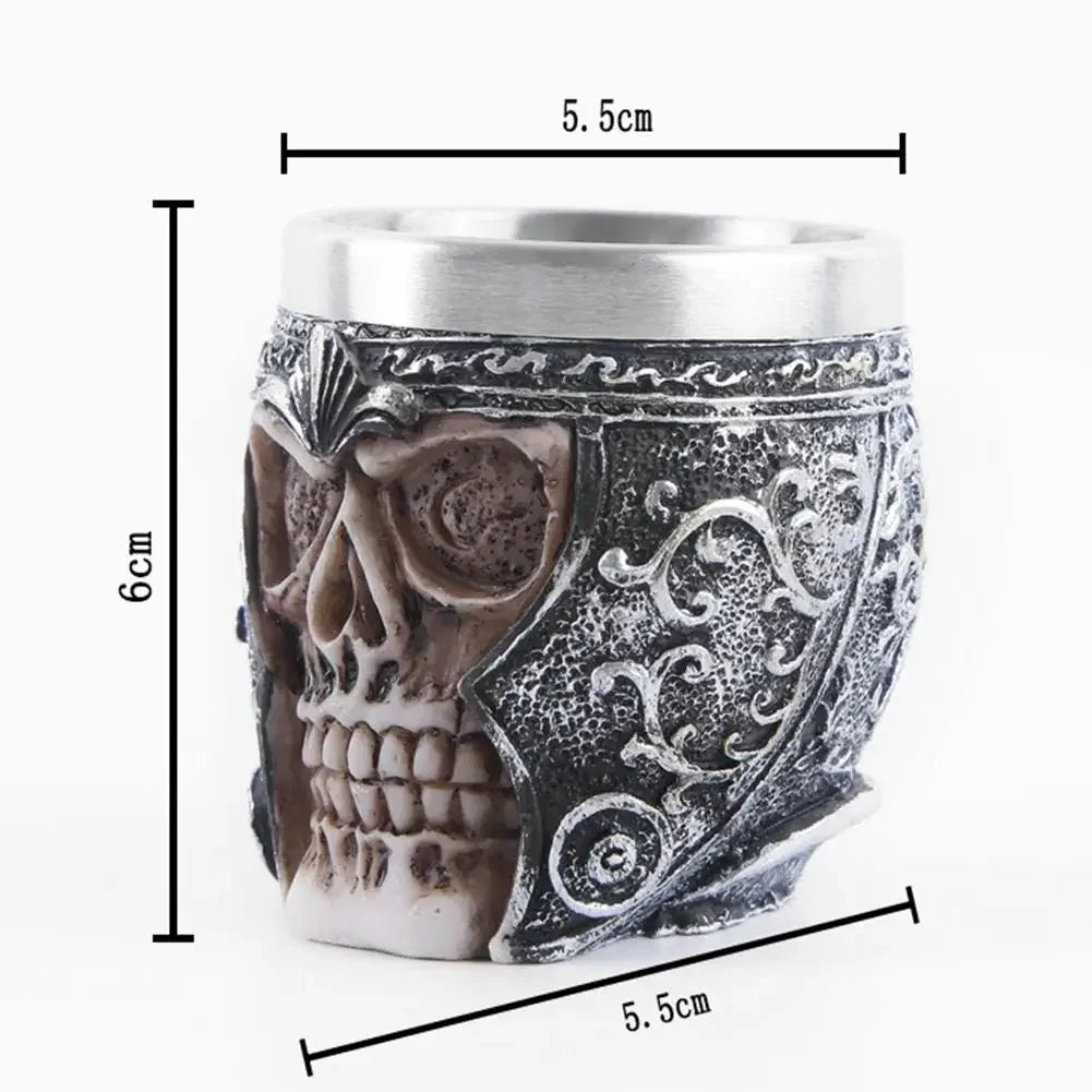 Viking Wood Style Beer Mug Simulation Wooden Barrel Beer Cup Double Wall Drinking Mug Metal Insulated 1PCS Bar Drinking