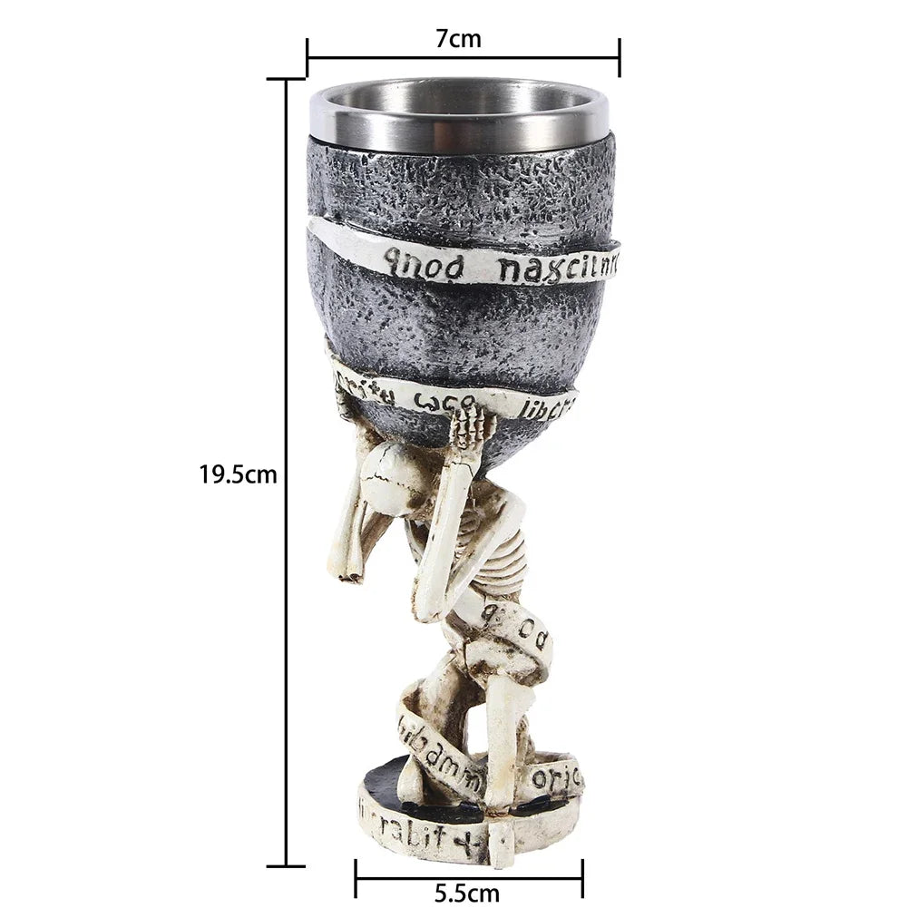 Viking Wood Style Beer Mug Simulation Wooden Barrel Beer Cup Double Wall Drinking Mug Metal Insulated 1PCS Bar Drinking