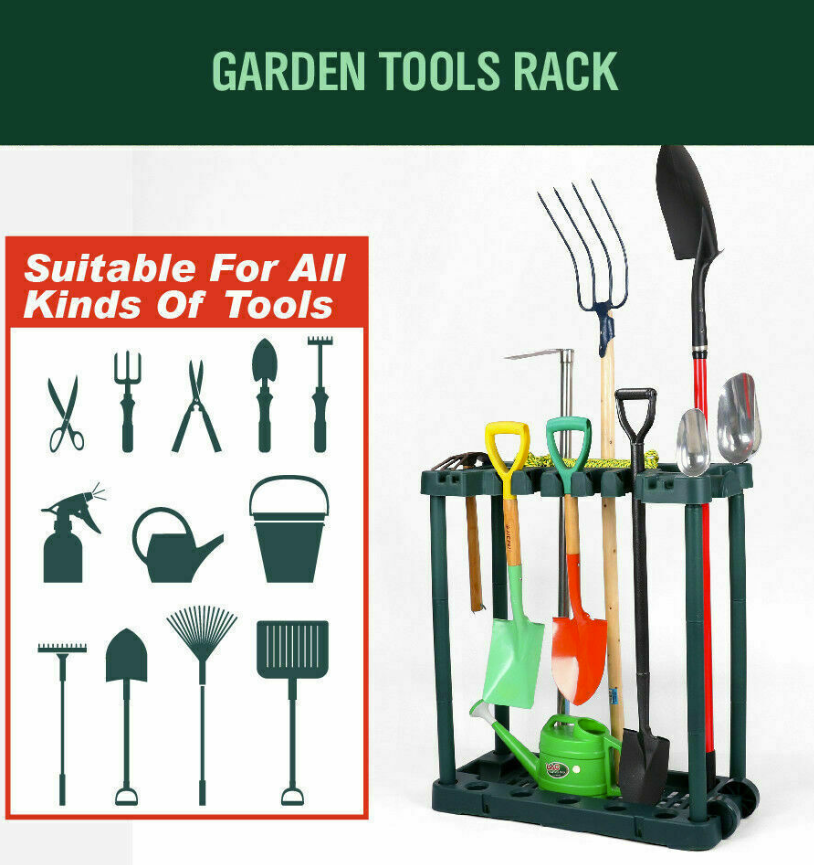 Home Garden Bundle 🤝 - Greenhouse Plus Garden Tool Rack