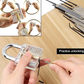 Locksmith Hand Tools  Set Transparent Visible Cutaway Practice Padlock With Broken Key Removing Hooks 15pcs set