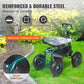 Garden Cart Rolling Workseat with Wheels Gardening Stool for Planting 360 Degree Swivel Seat Wagon Scooter with Steering