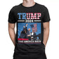 Trump 2024 Graphic T Shirts Mens Clothing 3D America USA US Flag T-shirt Fashion Streetwear Donald Fans Tee Shirts Women Clothes