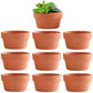 4pcs, Terracotta Flower Pots 4.5""x2.3"" - Clay Planter with Drainage Hole for Cactus and Succulents - Ideal for Plants