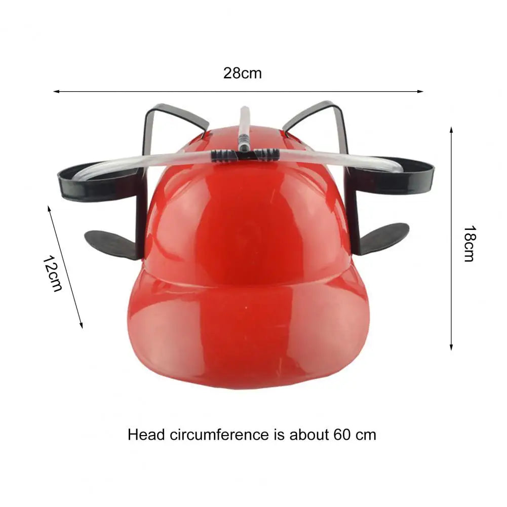 Good Beverage Helmet Practical Non-slip Durable Novelty Beer Hat Drinking Holder  Drinks Helmet