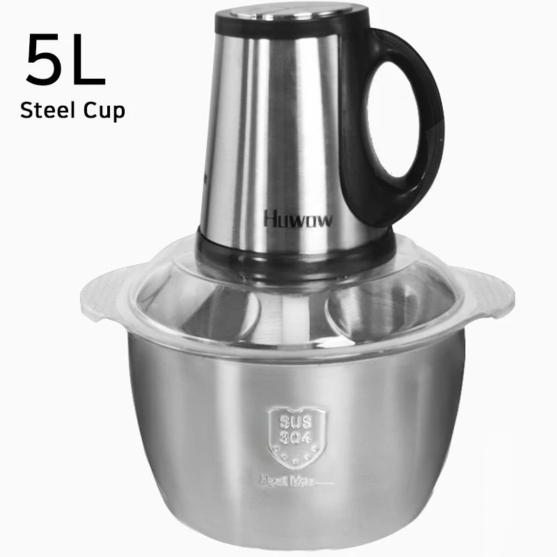 Stainless Steel 2Speeds Electric Chopper Meat Grinder Mincer Food Processor Slicer Vegetable Food Chopper Meat Slicer Machine