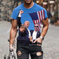 Trump 2024 Graphic T Shirts Mens Clothing 3D America USA US Flag T-shirt Fashion Streetwear Donald Fans Tee Shirts Women Clothes