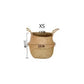 Wicker  Basket Flower Baskets Laundry  Decorative Basket Rattan Flower Pot Garden Planters Household Organizer Foldable basket