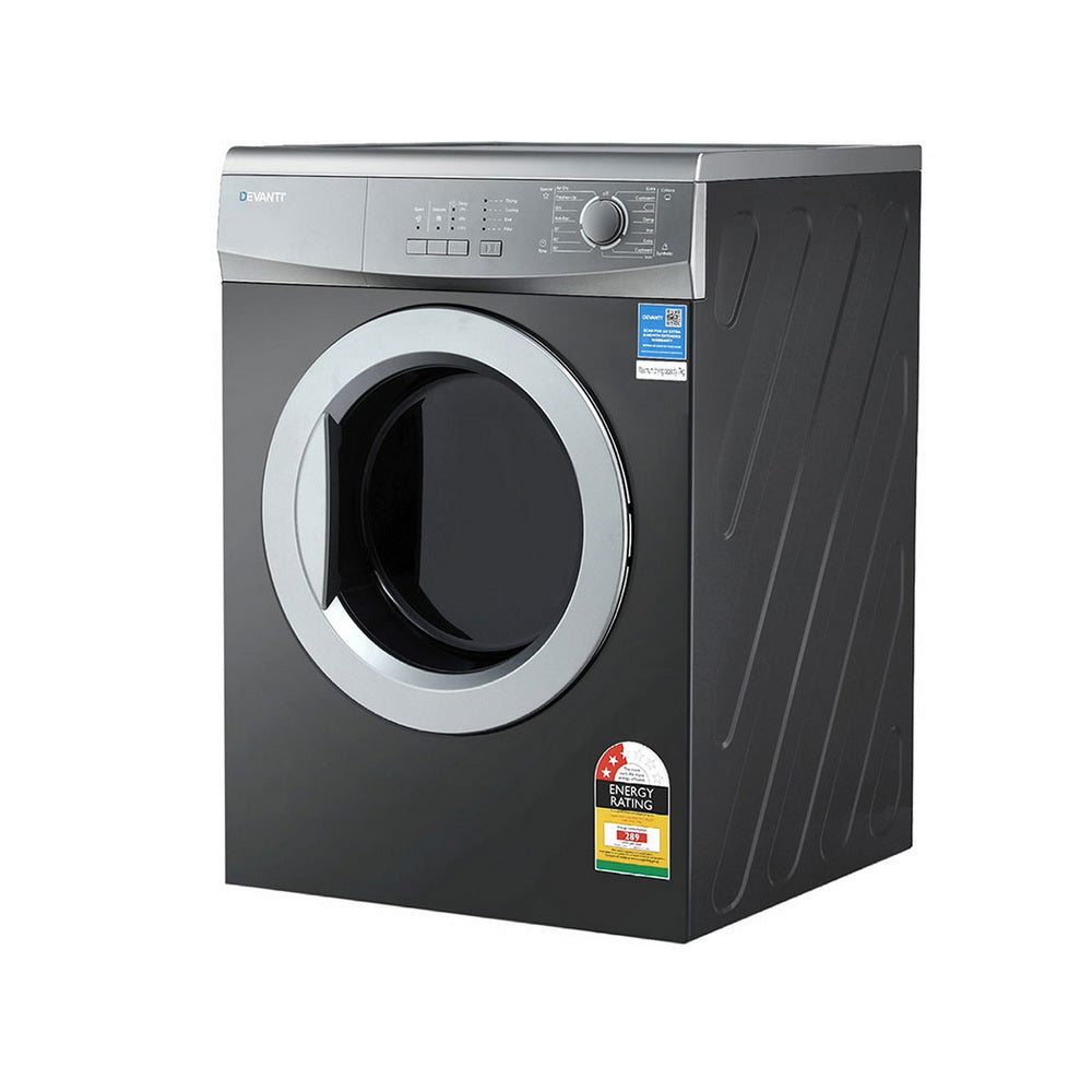 7kg Tumble Dryer Vented 15 Auto Programs - Grey