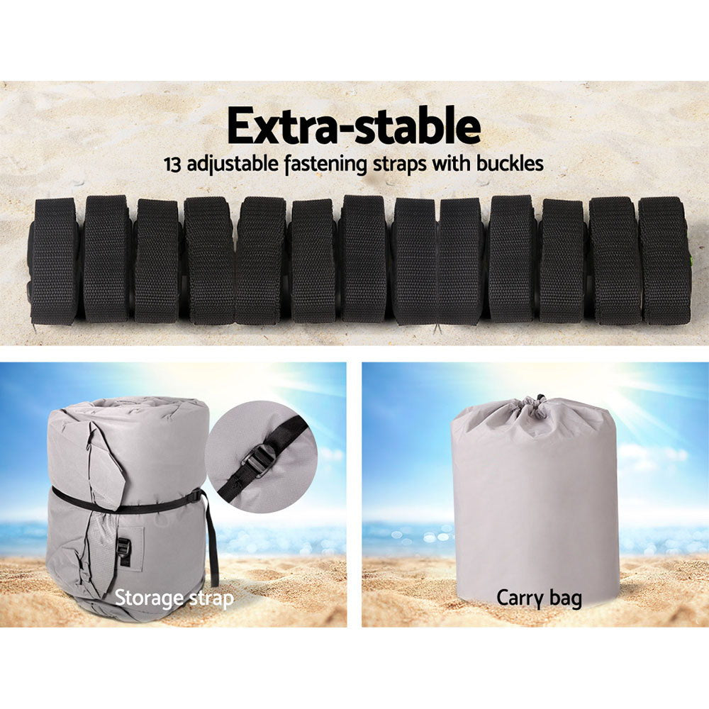 Boat Cover 23-25ft Trailerable Jumbo Marine 600D Heavy Duty Grey
