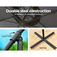 3m Outdoor Umbrella w/Base Cantilever Beach Garden Patio Charcoal