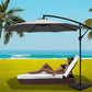 Umbrella Outdoor Umbrellas Cantilever Sun Stand UV Garden Base Grey 3M