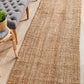 Natural Jute Runner Rug 400x80cm – Hand Crafted