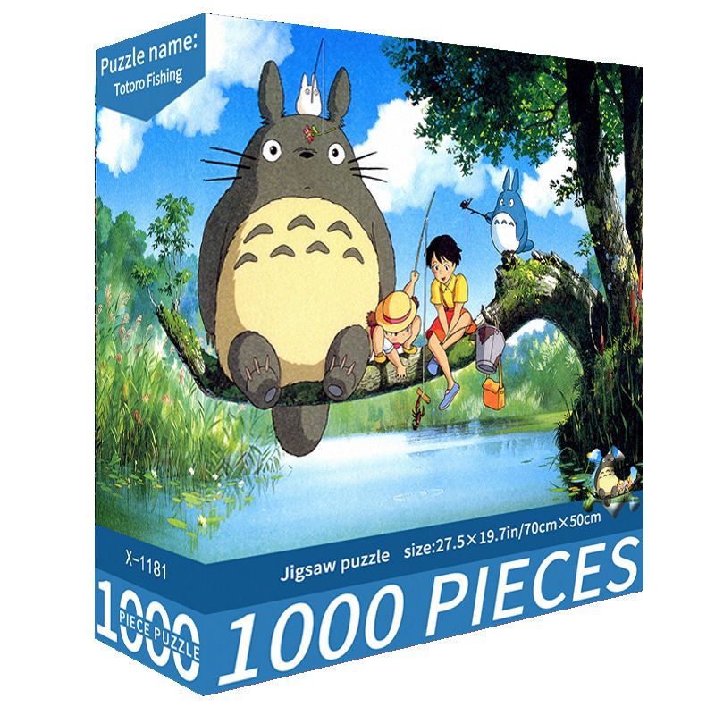 2 Pack 1000 Piece My Neighbor Totoro Jigsaw Puzzles – High Difficulty