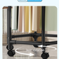 Double Layer Rolling Garment Rack with 360° Rotation – Black