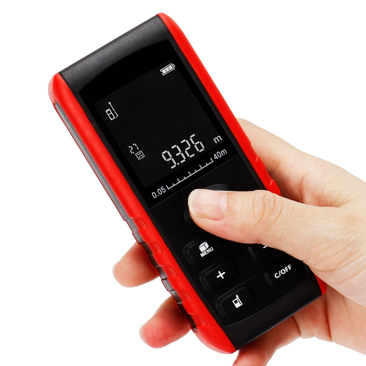 Handheld Laser Distance Measure – 0.05–40m with Display