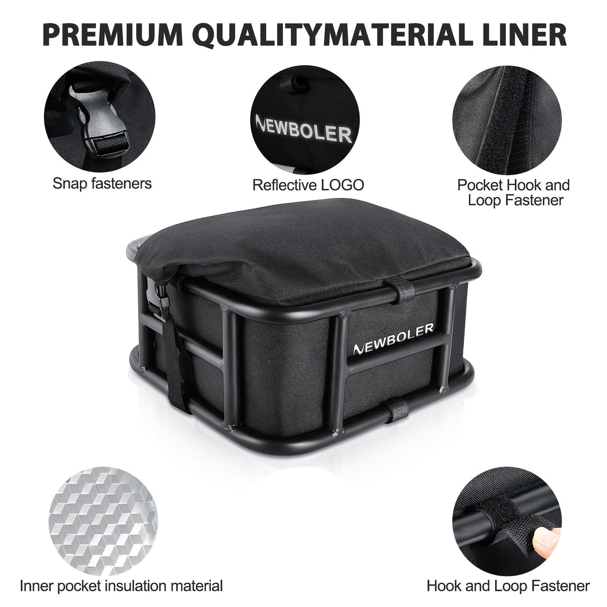 Universal Black Bike Rear Rack – Cargo Carrier