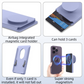 2 Pack Magnetic Card Wallet with Pop Stand – Navy Blue, MagSafe