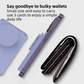 2 Pack Magnetic Card Wallet with Pop Stand – Navy Blue, MagSafe