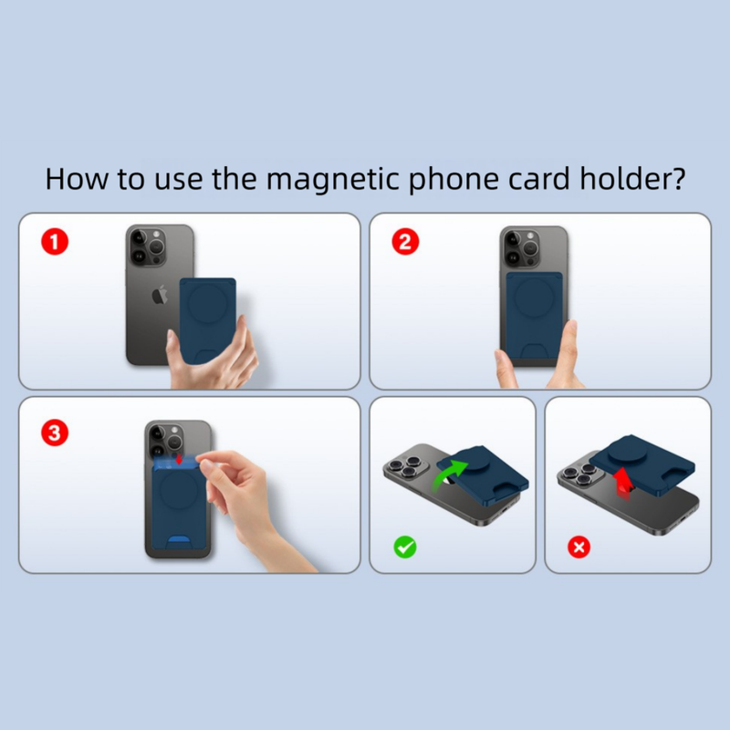 2 Pack Magnetic Card Wallet with Pop Stand – Dark Green, MagSafe