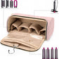 Hair Dryer Travel Case with Straightener Attachment Compartments
