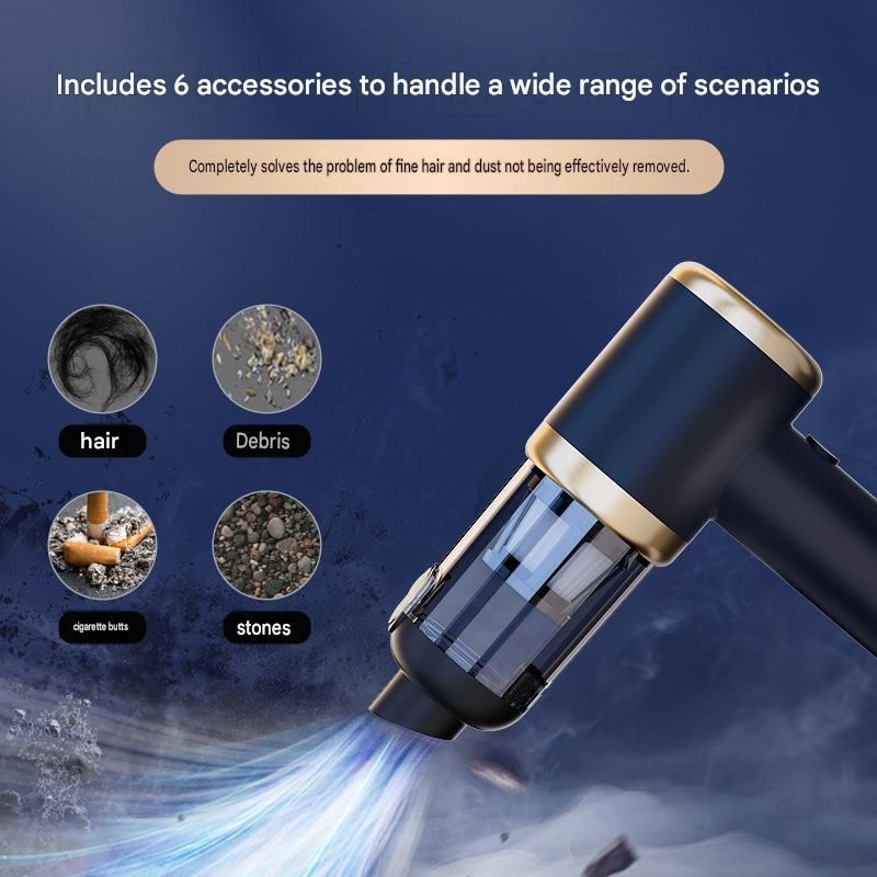 4-in-1 Cordless Handheld Vacuum and Air Duster – Black