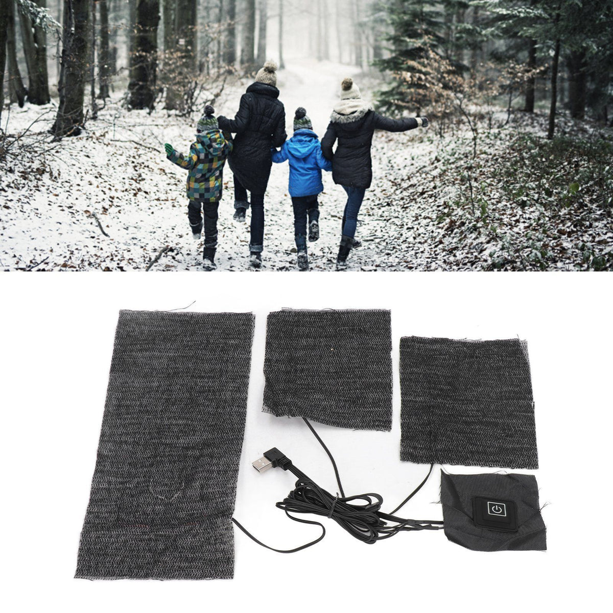 3-in-1 USB Heated Clothes Pad – 3 Temperature Settings