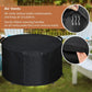 Round Gas Fire Pit Cover 36x20 inch – Waterproof 420D Polyester