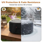 Round Gas Fire Pit Cover 36x20 inch – Waterproof 420D Polyester