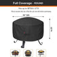 Round Gas Fire Pit Cover 36x20 inch – Waterproof 420D Polyester
